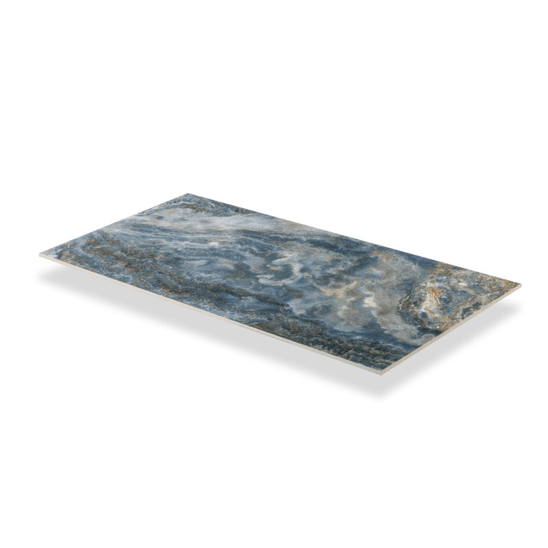 Splendor 23.7'' W x 47.25'' L Porcelain Singular Tile, Blue