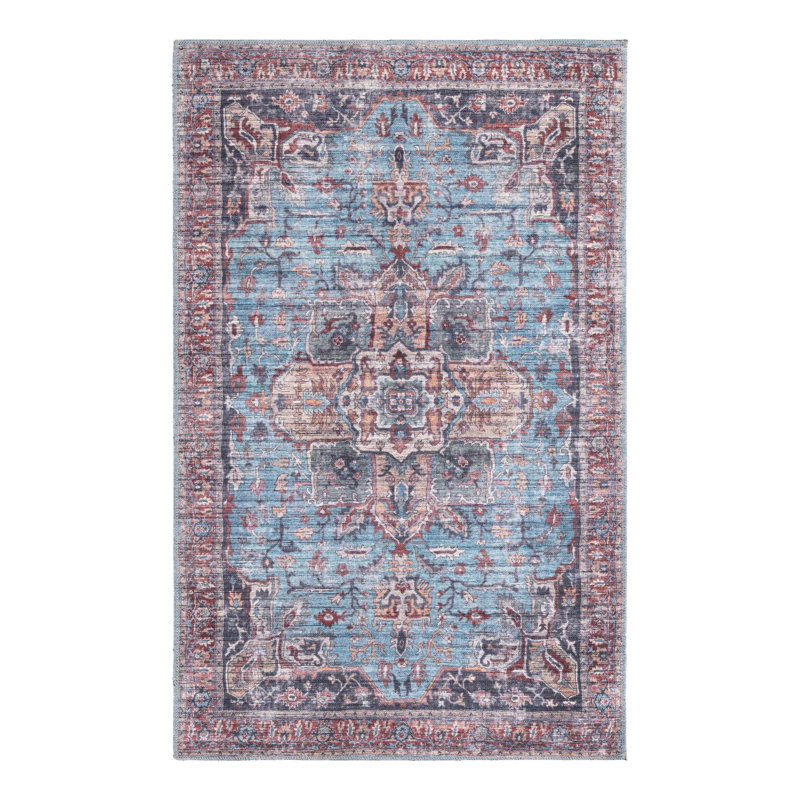 Heffington Oriental Indoor Rug, Rectangle 4'1" x 6'1"