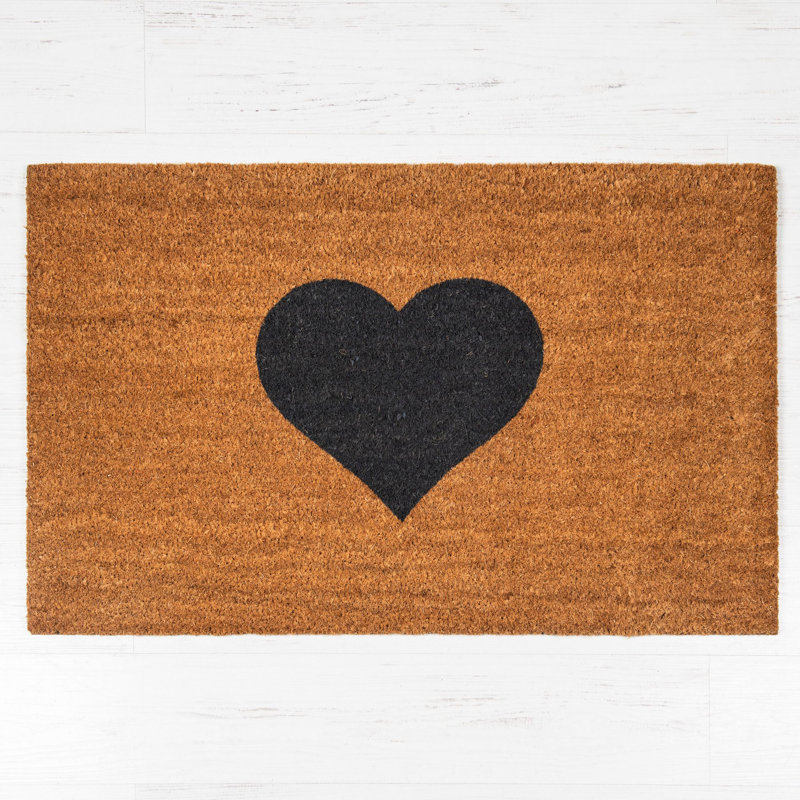 Havens Non-Slip Indoor / Outdoor Doormat, 55 x 90 cm, Heart