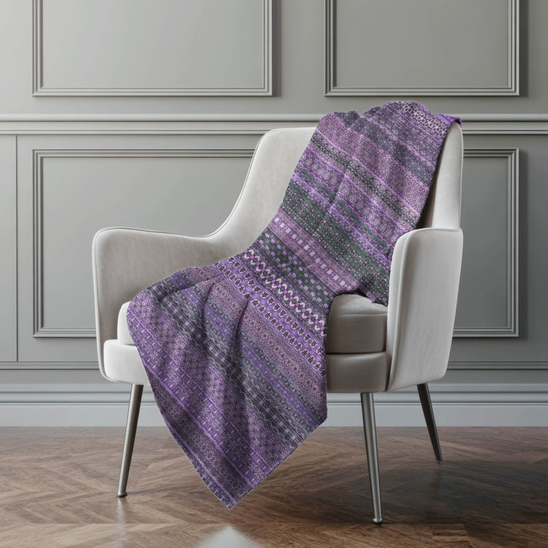 Jeté en sherpa Addison, Mauve
