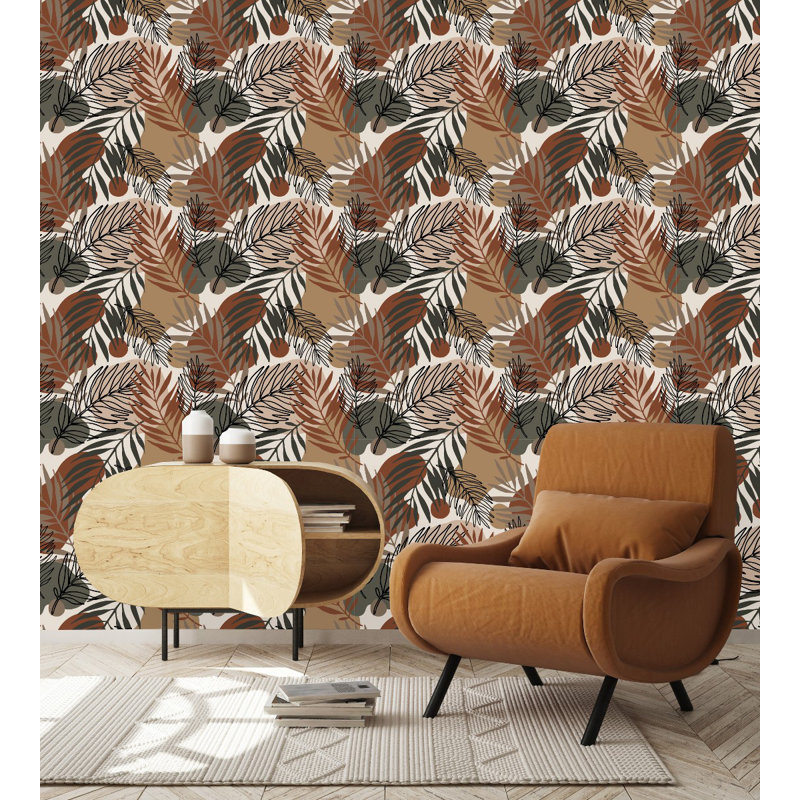 Panneau de papier peint adhésif Ketchan, L 2,08 pi x L 10,42 pi