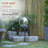 Erma Glass Abstract Gazing Ball-1680242226