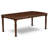 9 Piece Dining Table Set Includes a Rectangle Dining Room Table with Butterfly Leaf and 8 Wood Seat Chairs, Mahogany-1367632381-1425970821