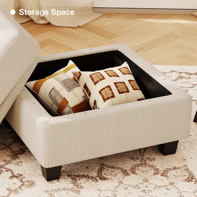 Repose-pieds Vevey, Beige