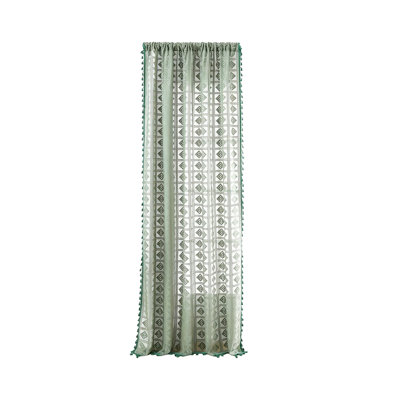 Kbndieu 55x79inches Openwork Embroidered Curtains Semi Shade Curtains Polyester Curtains Decorative Curtains Through The Rod Models Curtains 1 Pcs Pack