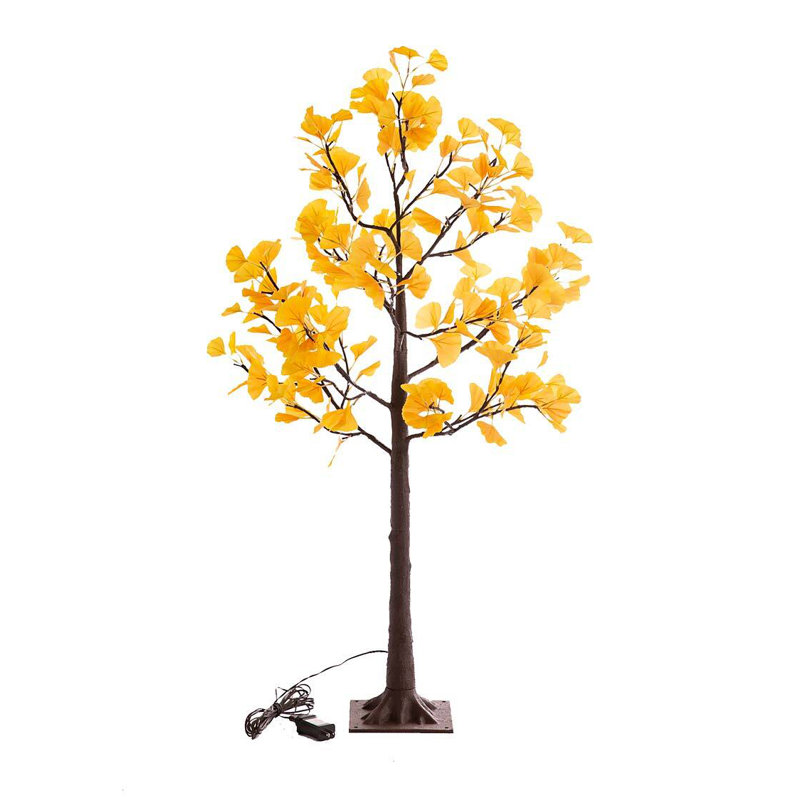 Arbre de ginkgo intérieur / extérieur, 4 po de hauteur, Jaune