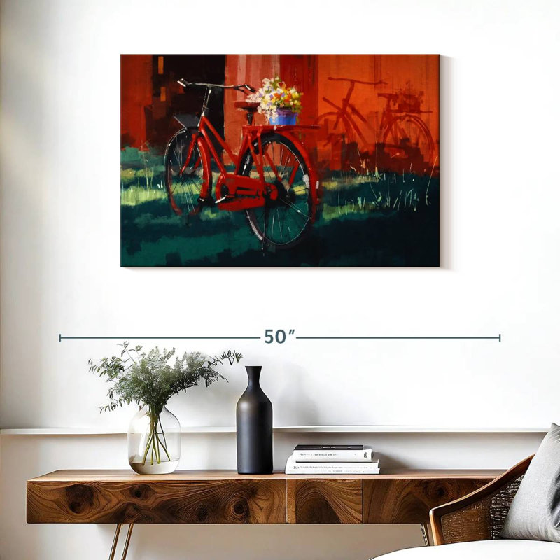 Vélo rouge Mehar, H 24 po x l 36 po
