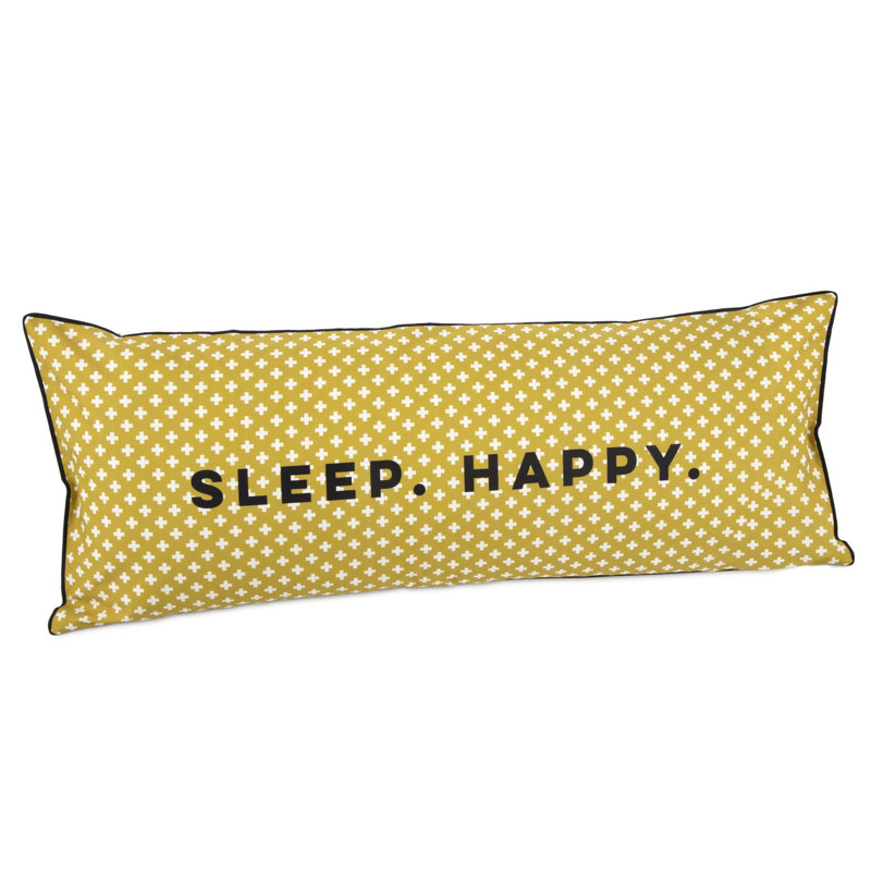 Sleep Happy Geometric Bolster Cushion