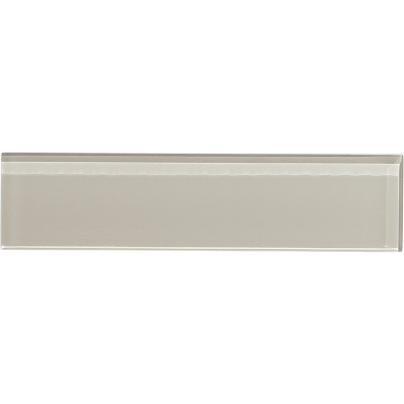 Charm School 2'' W x 8'' L Glass Subway Singular Tile, Greige