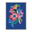 «Mid Century Modern Hibiscus» par Rachel Lee, 3 oiseaux, reproduction d'art sur toile encadrée-1120322347