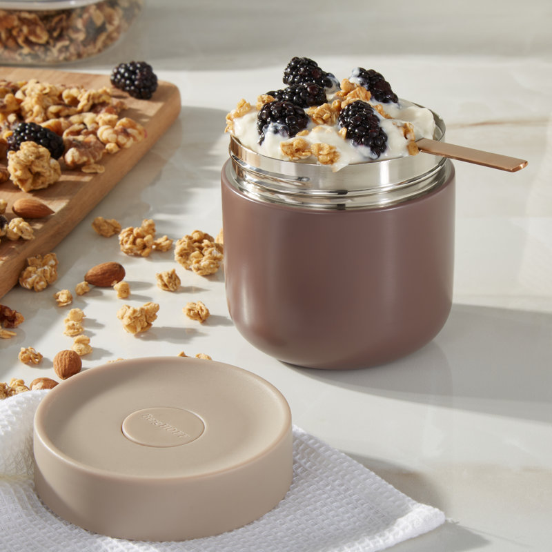 BergHOFF Nommie Stainless Steel 3pc Food Container Set, Rose, Rose