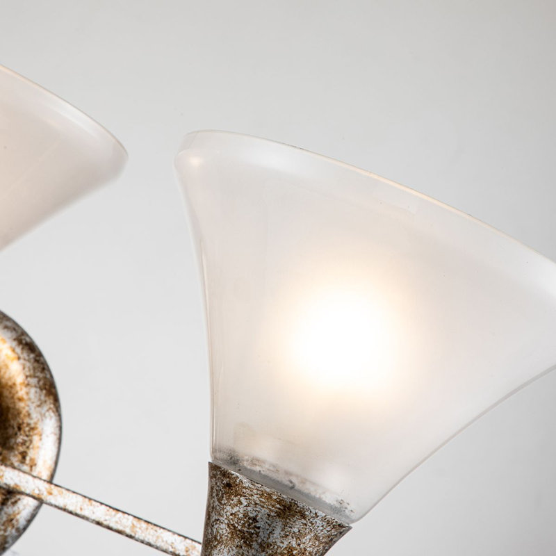 Meuble-lavabo 3 lumières Lemoine, Feuille d'argent