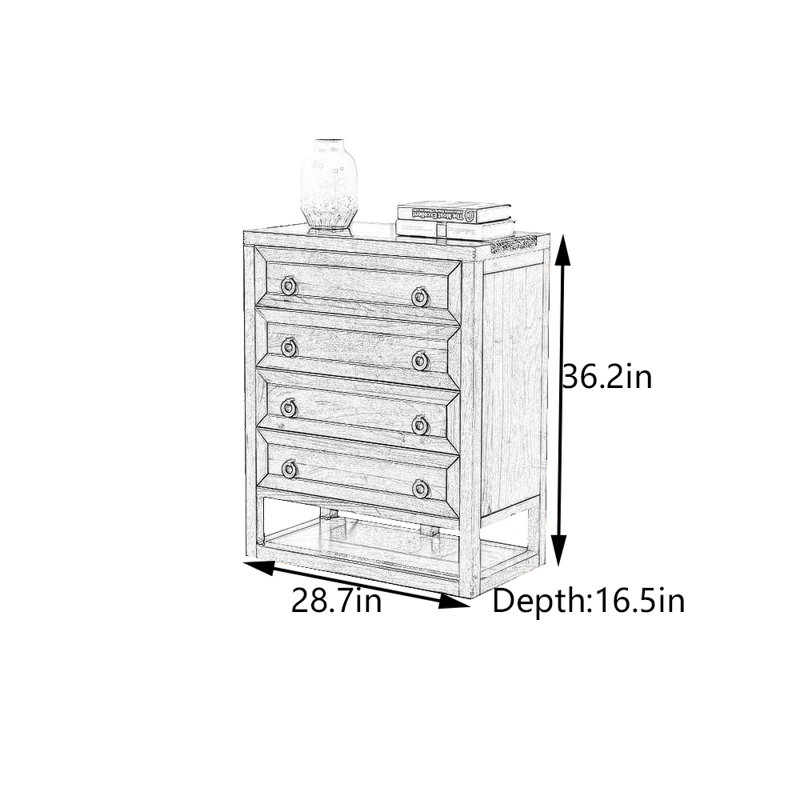 Solid  Camphor Wood Entryway  Cabinet