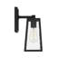 Lanterne murale d'extérieur en verre grainé noir mat-1524982634