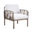 Fauteuil de jardin - base en plastique, coussin de confort intérieur / extérieur, structure