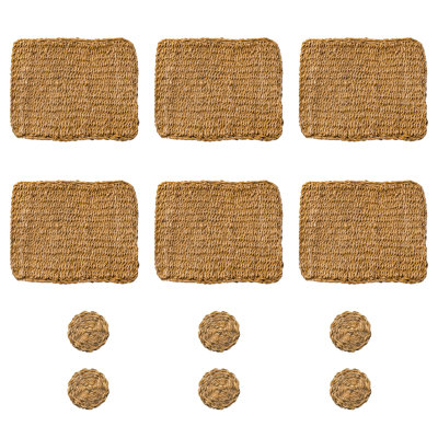 Jute Solid Colour Rectangle Placemat