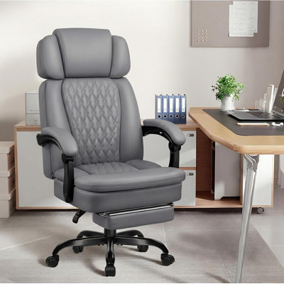 Home Office Ergonomic Reclining Executive Chair with Footrest