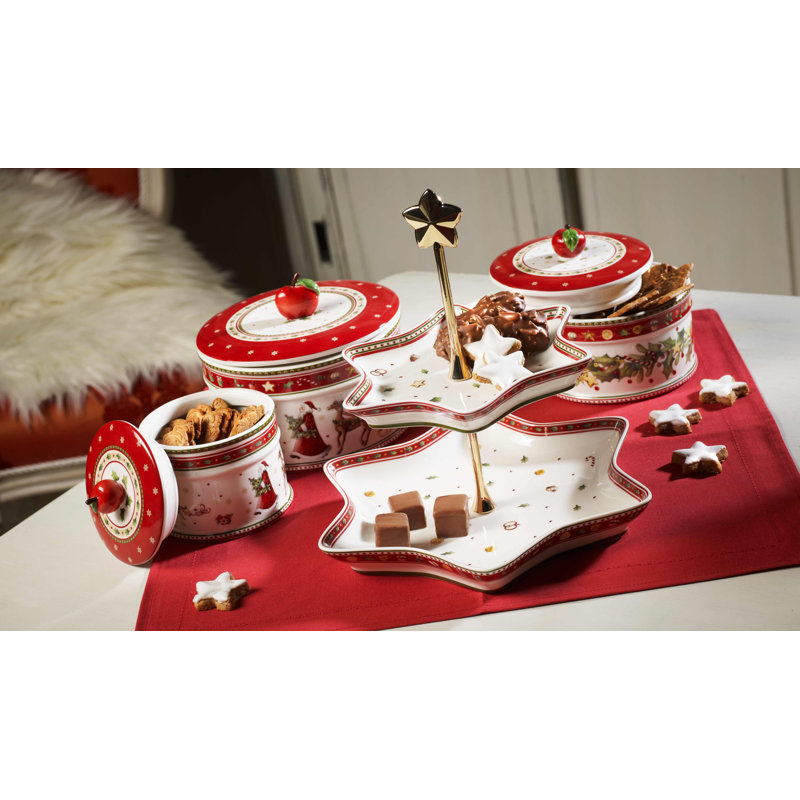Villeroy & Boch Winter Bakery Delight Holly Tiered Stand