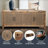 Wood Four Door Credenza