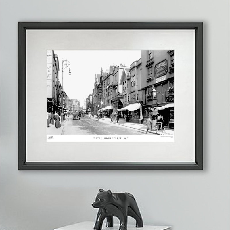 Exeter, High Street 1900 - Single Picture Frame Print, 45cm H x 60cm W x 2.3cm D