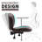 Jorinda Backed Adjustable Height Ergonomic Lab Stool with Footring Wheels-355786965