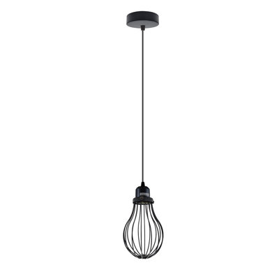 Bertrad 1 - Light Black Single Pendant
