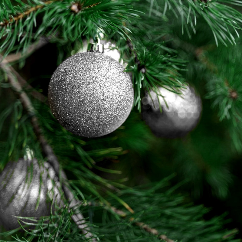 4cm Bauble, Silver