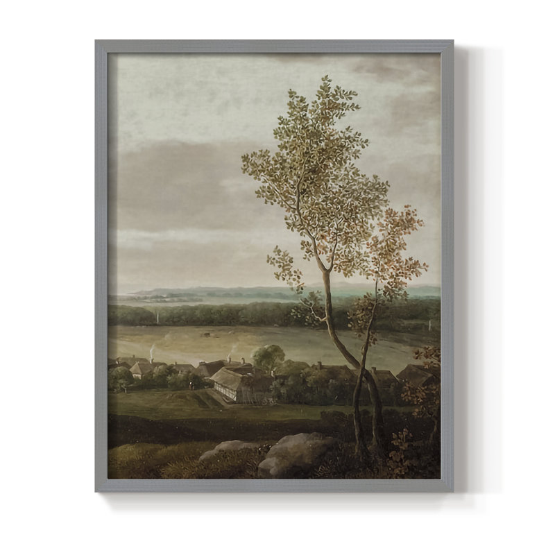 "Vintage Landscape CCLII", Gris, H 21 po x l 17 po