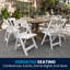 Resin Folding Chair with Vinyl Padded Seat-423265459