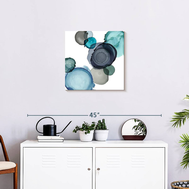 Blotted Seaglass II, 20" H x 20" W