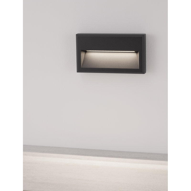 Black Integrated LED Outdoor Flush Mount