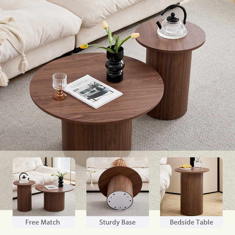 Coffee Table, Dark Brown Wood