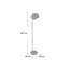 167cm Chrome Task Floor Lamp