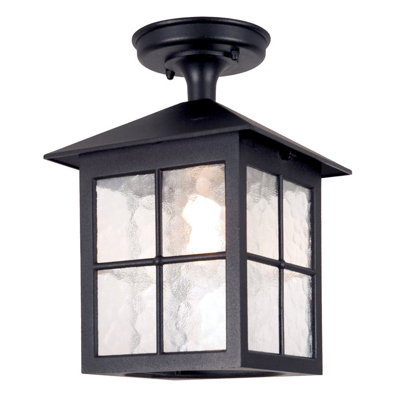 Janelle 7cm W 1 - Bulb Outdoor Semi Flush Mount