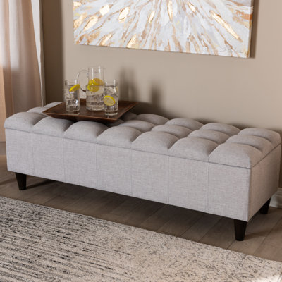 Kalarovich Polyester Upholstered Storage Bench