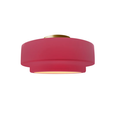 Plafonnier semi-encastré en céramique Radiance - ampoule remplaçable