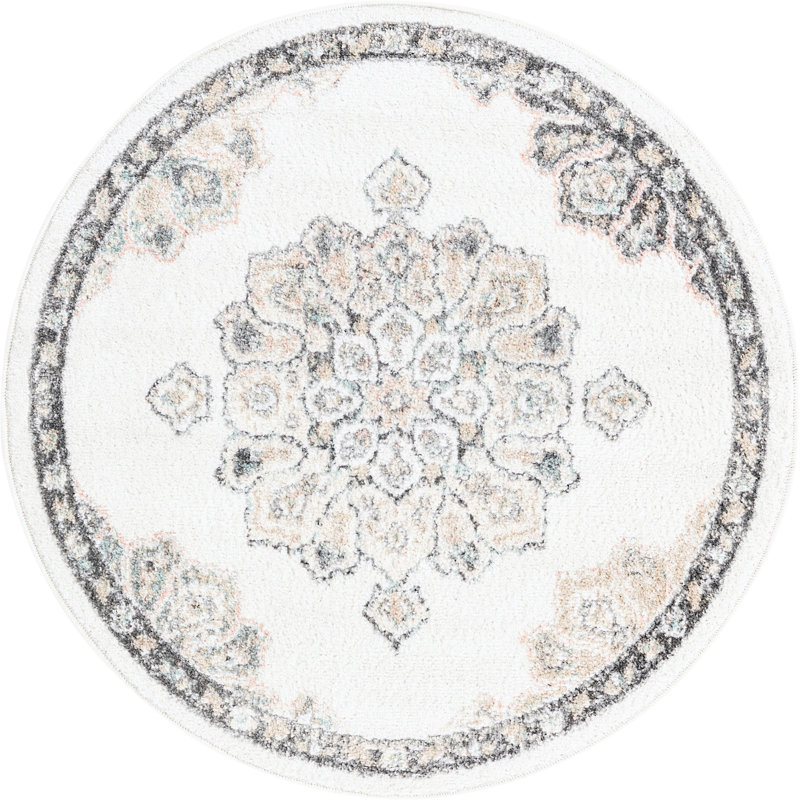 Makay Oriental Indoor Rug, Round 3'3"
