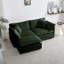 Canapé modulaire 3 pièces avec repose-pieds