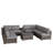 Rattan Wicker Fully Assembled 6 - Person Seating Group with Cushions-70662487