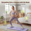 MaxU pliable multifonctionnel Pilates Reformer avec comptoir, mauve-134465704