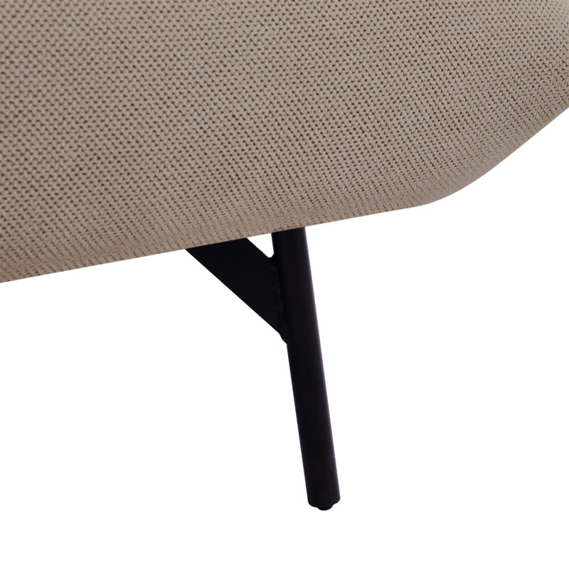 Fauteuil d'appoint rembourré simple surdimensionné Living, Beige