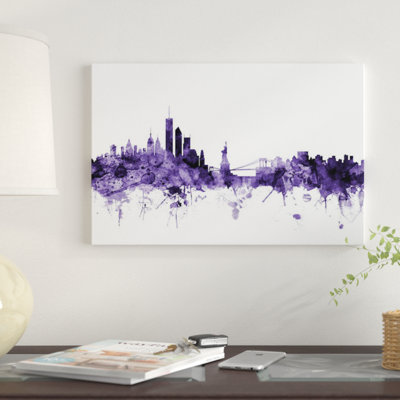 «New York City Skyline II» par Michael Tompsett, impression sur toile tendue