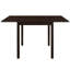 Table cappuccino asiatique en bois franc et placage pour les petites salles à manger