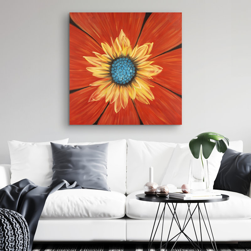 Flower middle - 32"x32" art on canvas