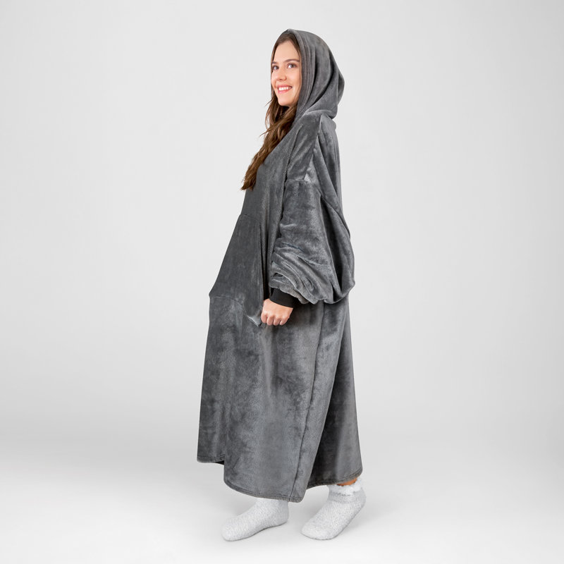 Couverture à capuche Perfect Grey