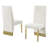 White Marble Dining Set With Velvet Side Chairs-131078359