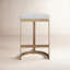 Ivanna Upholstered Stool with Metal Frame-1251804158