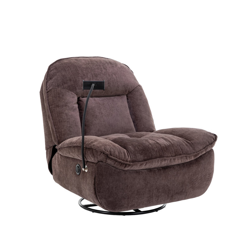 Fauteuil inclinable Betzabe, Chenille brun