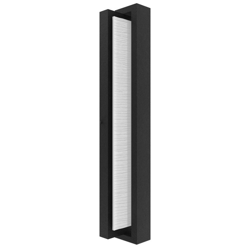 Avenue Outdoor Black Wall Sconce, 18" H x 5" W x 3" D