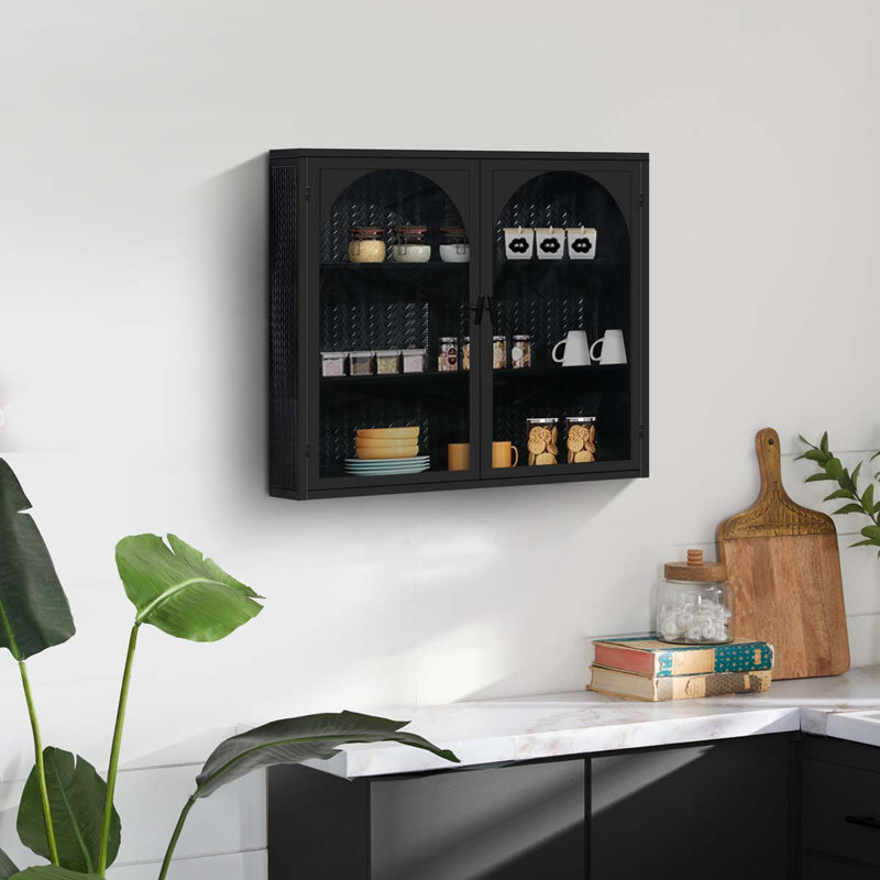 Armoire murale 27,56 po Jellisa, Noir